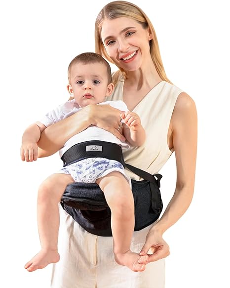 Baby Carrier, MOMTORY Hip Seat Carrier with Adjustable Strap & Various Pockets