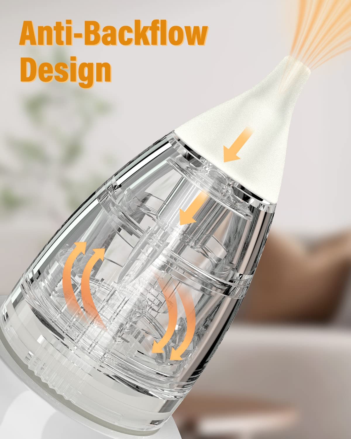 Electric Nasal Aspirator for Baby, MOMTORY Baby Nose Sucker, Baby Nose Cleaner with Soothing Lullaby Function, Rechargeable, Three-Speed Suction, Anti-Backflow