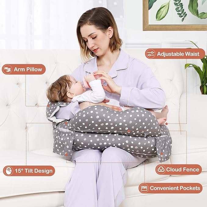 Nursing pillow for bottle clearance feeding