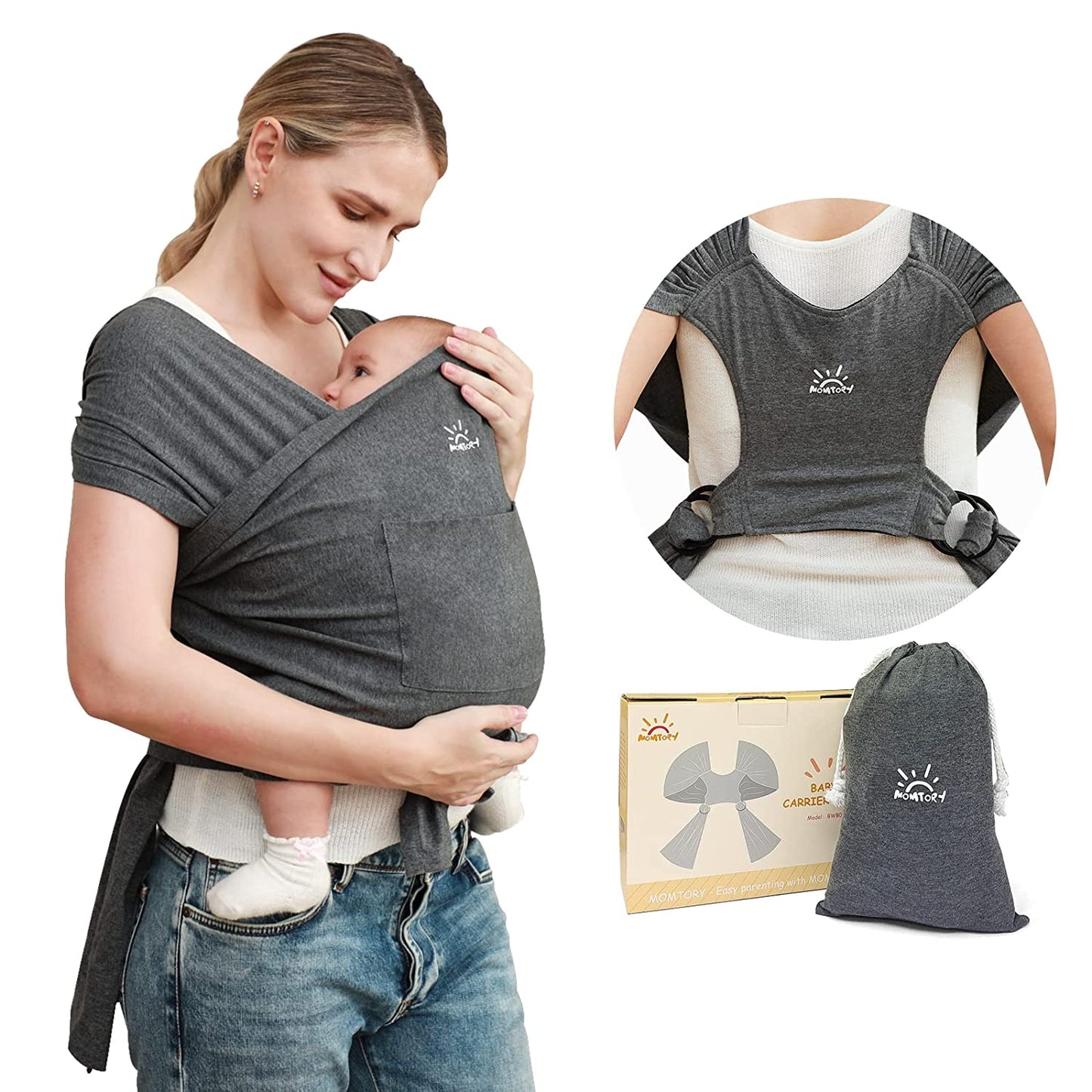 Ajustable Baby Sling Wrap Baby Carrier Soft Wrap Sling For