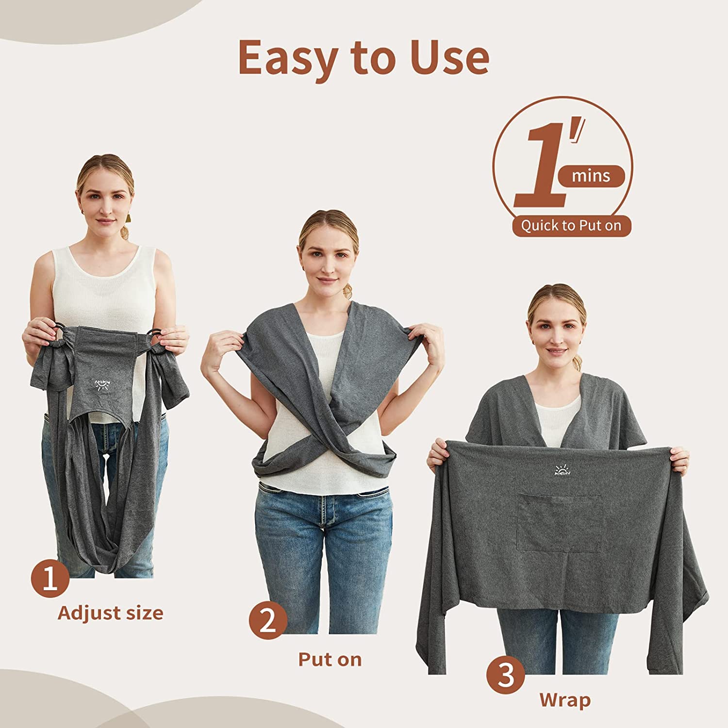 Moby wrap best sale step by step